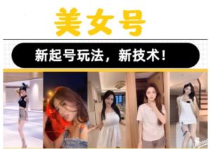 2023抖音快手短视频美女号课程制作玩法教程,美女号搬运新起号玩法,新技术(素材+教程)-学习资源社