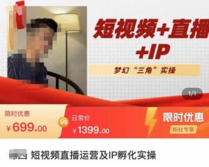 谦四·短视频直播运营及IP孵化实操,80节干货实操分享-学习资源社
