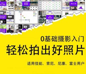 0基础摄影入门,轻松拍出好照片(适用佳能、索尼、尼康、富士用户)-学习资源社