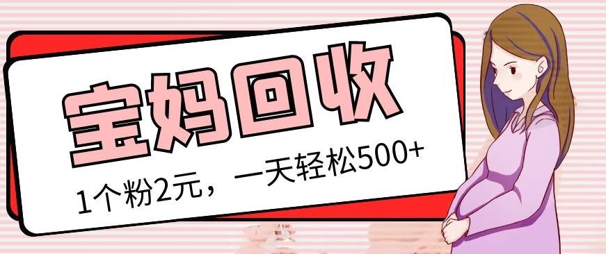 最新宝妈粉回收变现计划及胎教音乐高端变现玩法全套教程！（非老玩法）-学习资源社