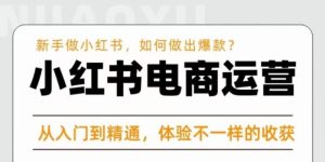 红商学院·小红书电商运营课,新手做小红书如何快速做出爆款,从入门到精通,体验不一样的收货-学习资源社
