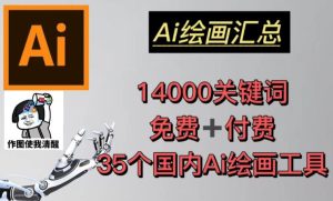 AI绘画汇总14000关键词+35个国内AI绘画工具(兔费+付费)头像壁纸不用愁-学习资源社