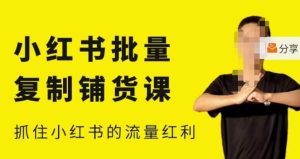 张宾·小红书批量复制铺货课,小红书0-1快速起号变现玩法,抓住小红书的流量红利(更新2023年3月)-学习资源社
