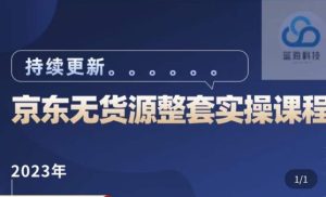 蓝七·2023京东店群整套实操视频教程,京东无货源整套操作流程大总结,减少信息差,有效做店发展-学习资源社