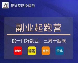 花爷-副业起跑营第2期,挑一门好副业,三周干起来(闲鱼|小红书|量化|套利)-学习资源社