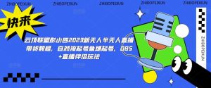 云顶联盟彭小四2023新无人半无人直播带货教程,自然流起号鱼塘起号,OBS+直播伴侣玩法-学习资源社