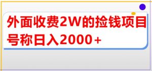 外面收费2w的直播买货捡钱项目,号称单场直播撸2000+【详细玩法教程】-学习资源社