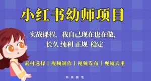 单天200-700的小红书幼师项目(虚拟),长久稳定正规好操作!-学习资源社