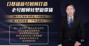 小瑞瑞·如何打造一个有流量的带货账号,好物分享实操课程,内容详细易懂-学习资源社