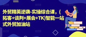 外贸精英逆袭-实操综合课,(拓客+谈判+展会+TK)智能一站式外贸加油站-学习资源社