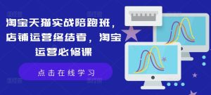 淘宝天猫实战陪跑班,店铺运营终结者,淘宝运营必修课-学习资源社