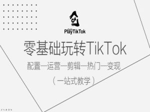 零基础玩转TikTok,配置一运营一剪辑一热门一变现,一站式教学-学习资源社