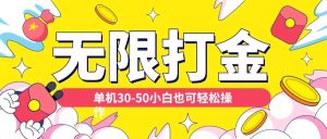 各种平台无限打金玩法,单机30-50纯自撸玩法,适合小白【揭秘】-学习资源社