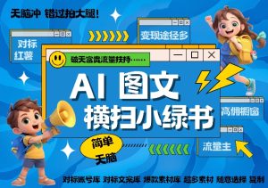 AI搞定小绿书长尾管道收益,简单复制黏贴图文赛道,爆款选题,秒生3000+图文-学习资源社