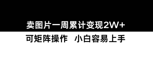 小红书【卖图片】一周累计变现2W+小白易上手-学习资源社