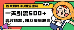 独家解密QQ里的引流密码,高效精准,实测单日加100+创业粉【揭秘】-学习资源社