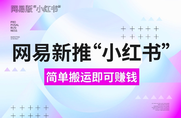 网易官方新推“小红书”，搬运即有收益，新手小白千万别错过(附详细教程)【揭秘】-学习资源社
