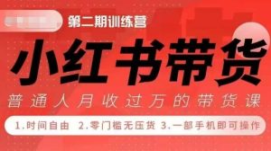 小Red书带货42天训练营 2.0版,宝妈+自由职+上班族+大学生,提高副业收入的大红利项目-学习资源社