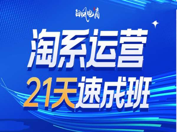 淘系运营21天速成班35期，年前最后一波和2025方向-学习资源社