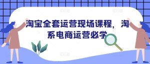 淘宝全套运营现场课程,淘系电商运营必学-学习资源社