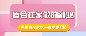 适合在家做的副业,小红书冷知识账号,无脑复制粘贴一单变现300-学习资源社