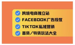 跨境电商独立站及全域流量营销,从0基础快速入门并精通跨境电商运营-学习资源社