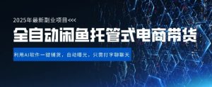【闲鱼全自动电商带货】三年磨一剑,一朝露锋芒,长期稳定项目,单日稳定变现5张【揭秘】-学习资源社