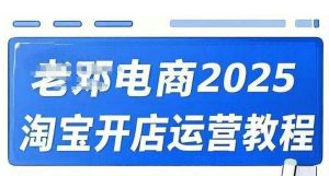 2025淘宝开店运营教程直通车,直通车,万相无界,网店注册经营推广培训视频课程-学习资源社