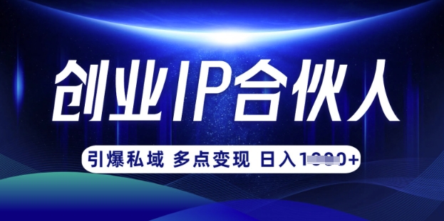 云帆·创业ip合伙人打造3.0，从0到1教你做网创，实现月入过W-学习资源社