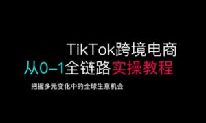 TikTok跨境电商从0-1全链路全方位实操教程,把握多元变化中的全球生意机会-学习资源社