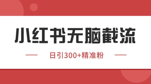 小红书只要你有同行就能获客，独家野路子获客玩法，暴力截流【揭秘】-学习资源社