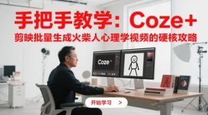 手把手教学:Coze + 剪映批量生成火柴人心理学视频的硬核攻略-学习资源社