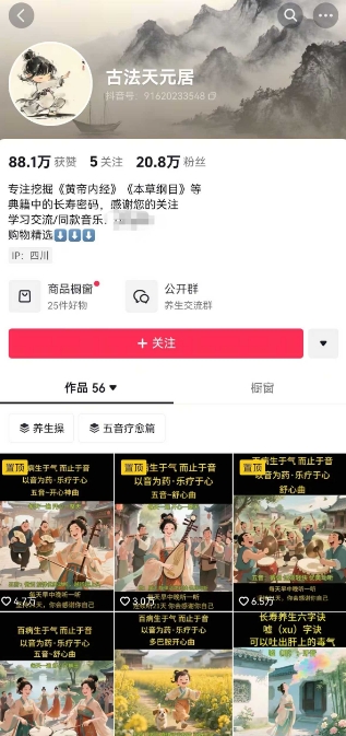 古法五音养生教程，五音疗愈的视频的制作方法，2-4小时就能学会，作者10天涨粉10W-学习资源社
