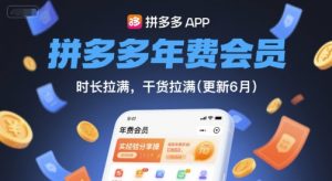 拼多多年费会员,实经验分享操,时长拉满,干货拉满(更新6月)-学习资源社
