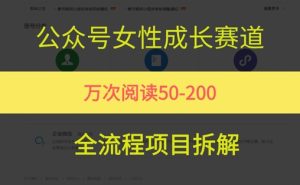 公众号女性赛道,最近爆火系列,条条作品阅读量10w+-学习资源社