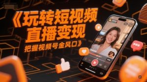 玩转短视频直播变现,把握视频号金风口-学习资源社