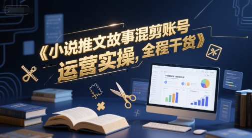 小说推文故事混剪账号运营实操，全程干货-学习资源社