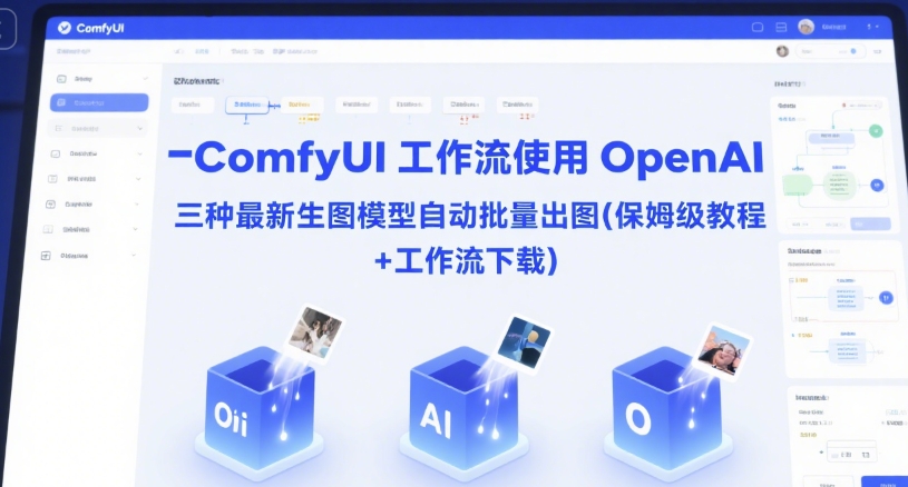 ComfyUI 工作流使用 OpenAI 三种最新生图模型自动批量出图(保姆级教程+工作流下载)-学习资源社