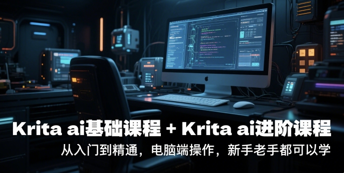 krita ai基础课程+Krita ai进阶课程，从入门到精通，电脑端操作，新手老手都可以学-学习资源社