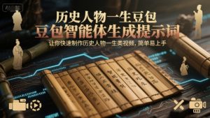 历史人物一生豆包智能体生成提示词,让你快速制作历史人物一生类视频,简单易上手-学习资源社