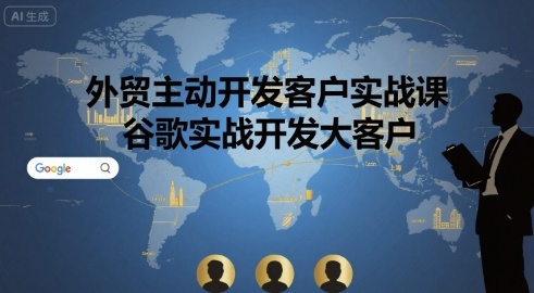 外贸主动开发客户实战课，谷歌实战开发大客户-学习资源社