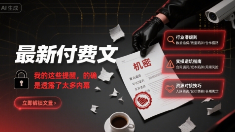 最新付费文：我的这些提醒，的确是透露了太多内幕-学习资源社