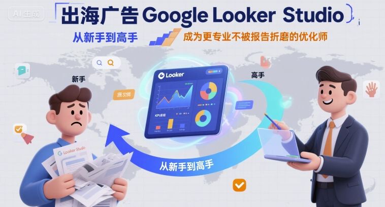 出海广告Google Looker Studio从新手到高手，成为更专业不被报告折磨的优化师-学习资源社