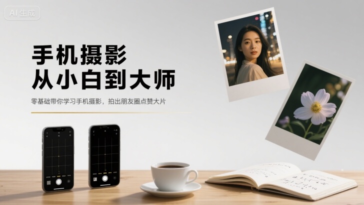 手机摄影从小白到大师，零基础带你学习手机摄影，拍出朋友圈点赞大片-学习资源社