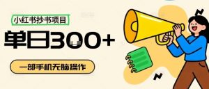 小红书抄书项目,无脑操作,一天3张-学习资源社