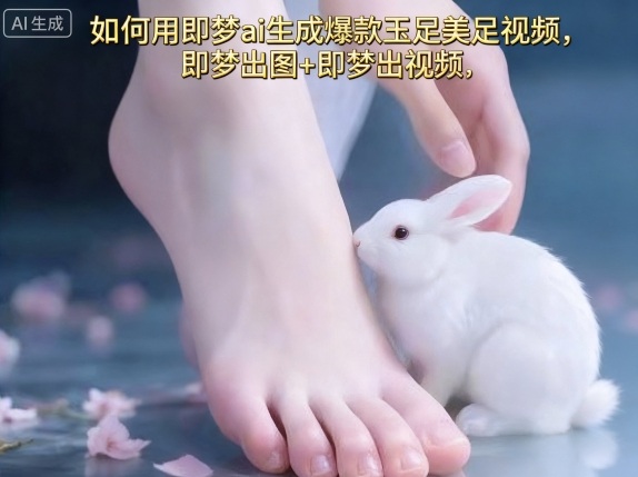 如何用即梦ai生成爆款玉足美足视频，即梦出图+即梦出视频，快速涨粉-学习资源社