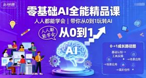 零基础AI全能精品课,人人都能学会,带你从0到1玩转AI-学习资源社