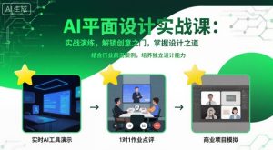 AI平面设计实战课,实战演练,解锁创意之门,掌握设计之道-学习资源社