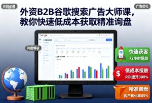 外资B2B谷歌搜索广告大师课,教你快速低成本获取精准询盘-学习资源社