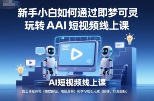 新手小白如何通过即梦可灵玩转AI短视频线上课-学习资源社